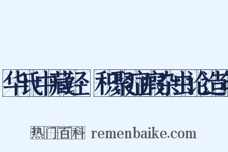 华氏中藏经·积聚症瘕杂虫论造句是什么意思的图片
